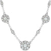 14K White Gold 1/2 CTW Diamond Necklace