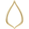 14K Yellow Gold Freeform Pendant