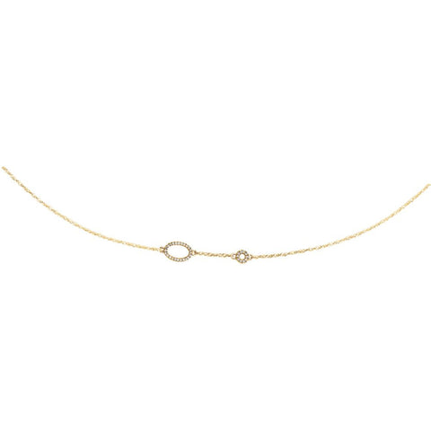 14k Yellow Gold 1/2 CTW Diamond 24" Necklace