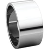 Sterling Silver 10mm Flat Band, Size 6.5