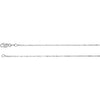 14k White Gold 1mm Raso 18" Chain