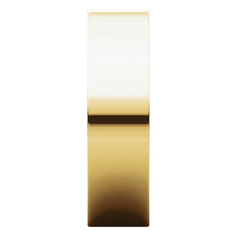 10k Yellow Gold 6mm Flat Comfort Fit Band, Size 6