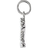 14k White Gold .07 CTW Diamond Numeric Charm or Pendant