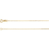 14k Yellow Gold .80mm Diamond Cut 24" Chain