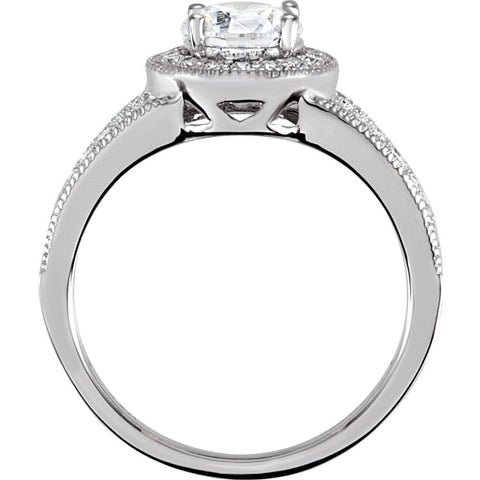 Sterling Silver Cubic Zirconia Ring Size 8