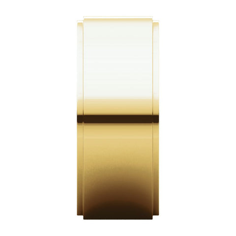 14k Yellow Gold 8mm Flat Edge Band, Size 12