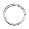 14k White Gold 1/4 CTW Diamond Band, Size 7