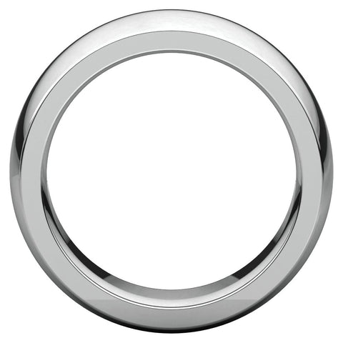 14k White Gold 10mm Heavy Comfort Fit Band, Size 9.5