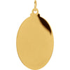 14k Yellow Gold 29x20mm Oval St. Christopher Medal