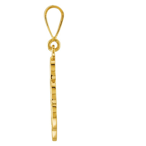 14k Yellow Gold Metal Fashion Pendant