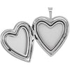 Sterling Silver 21x19.25mm Heart Mom Locket with Color