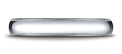 Benchmark-18K-White-Gold-4mm-Slightly-Domed-Traditional-Oval-Wedding-Band-Ring-with-Milgrain--Size-4.25--34018KW04.25