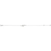 14k White Gold 1/6 CTW Diamond Double Sideways Cross 8" Bracelet
