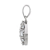 14k White Gold 1/3 CTW Diamond Pendant