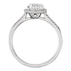 Sterling Silver Lab-Grown White Sapphire & .01 CTW Diamond Ring, Size 7