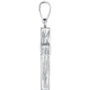 14k White Gold Cross Pendant