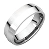 06.00 mm Knife Edge Comfort-Fit Wedding Band Ring in 14K White Gold ( Size 9 )