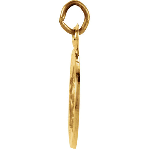 14k Yellow Gold 12mm Miraculous Medal