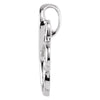 14k White Gold Freeform Pendant