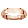14k Rose Gold 4mm Light Comfort Fit Band, Size 8.5