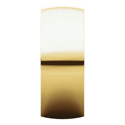 14k Yellow Gold 8mm Light Comfort Fit Band, Size 7.5