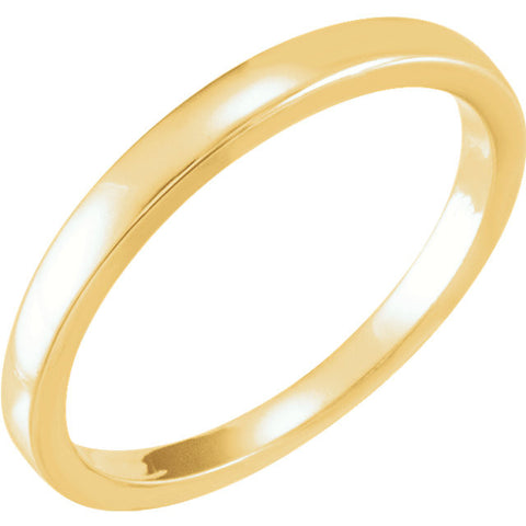 14k Yellow Gold Solstice Solitaire® 0.25-.33 CT Tapered Bombé Band, Size 6