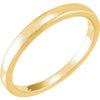 0.25-0.33 ct. Tapered Bombe Solstice Wedding Band Ring in 14k Yellow Gold ( Size 6 )