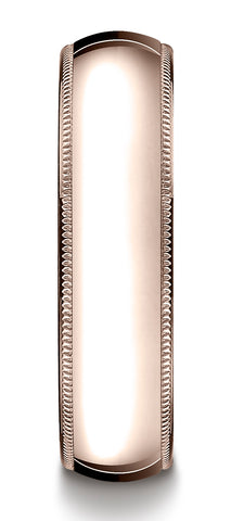 Benchmark-14K-Rose-Gold-6mm-Slightly-Domed-Traditional-Oval-Wedding-Band-Ring-with-Milgrain--Size-4.5--36014KR04.5