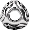 Sterling Silver 13x13mm Triangular Fleur de Lis Bead