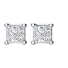 14k White Gold 3/4 CTW Diamond Earrings