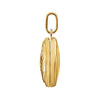 14k Yellow Gold Round Claddagh Locket