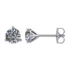 Pair of I1; G-H Diamond Friction Post Stud Earrings in 14k White Gold