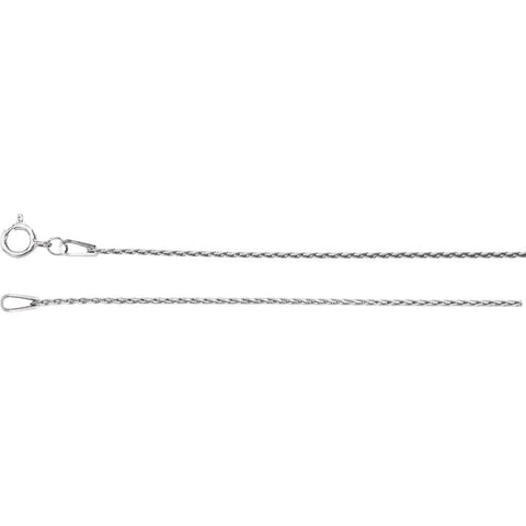 Sterling Silver .85mm Baby Wheat 20" Chain