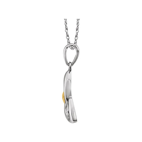 14K Two-Tone Celtic Pendant