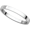 Sterling Silver 2mm Flat Band, Size 11.5