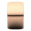 14k Rose Gold 12mm Half Round Band, Size 11