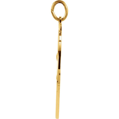 14k Yellow Gold 22mm St. Anthony Medal