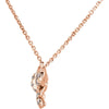 14k Rose Gold 1/6 CTW Diamond Bow 18" Necklace