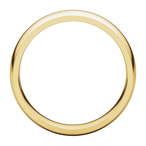10k Yellow Gold 5mm Light Comfort Fit Band, Size 5