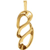 Metal Fashion Pendant in 14k Yellow Gold