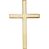 14k Yellow Gold 29.5x18.25mm Cross Pendant