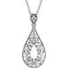 1/10 CTTW Diamond 18-inch Necklace in Sterling Silver