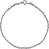 14k White Gold 1.75mm Sparkling Singapore 16" Chain