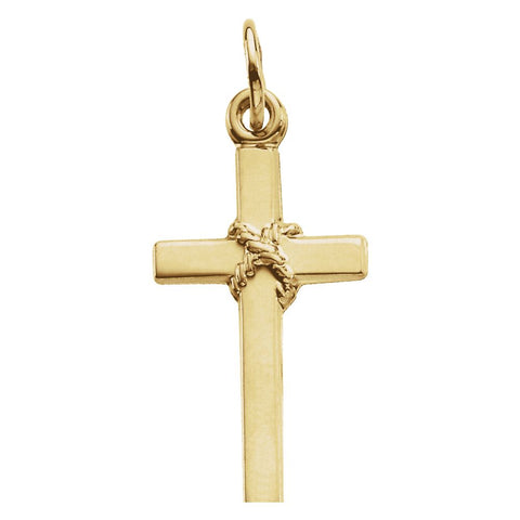 14k Yellow Gold Cross Pendant
