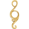 14k Yellow Gold Freeform Pendant