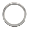 Titanium & Sterling Silver Inlay 9mm Beveled Edge Band Size 10.5