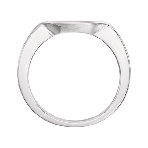14k White Gold 7mm Band, Size 6