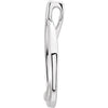 14k White Gold Freeform Pendant