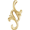 Metal Fashion Pendant in 14k Yellow Gold