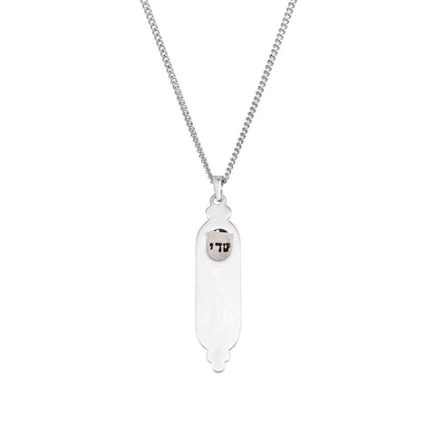 Sterling Silver Hollow Mezuzah Pendant or Necklace